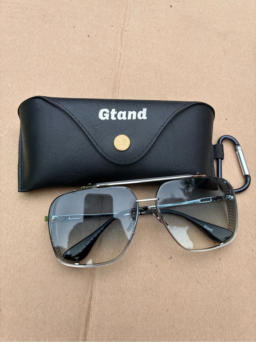Men's Gradient Gray Aviator Sunglasses